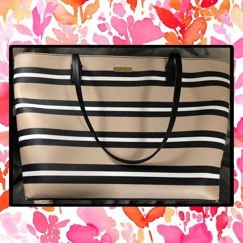 Kate Spade♠️New York Shore Street Stripe Margareta Tote - Picture 8 of 14